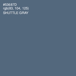 #53687D - Shuttle Gray Color Image
